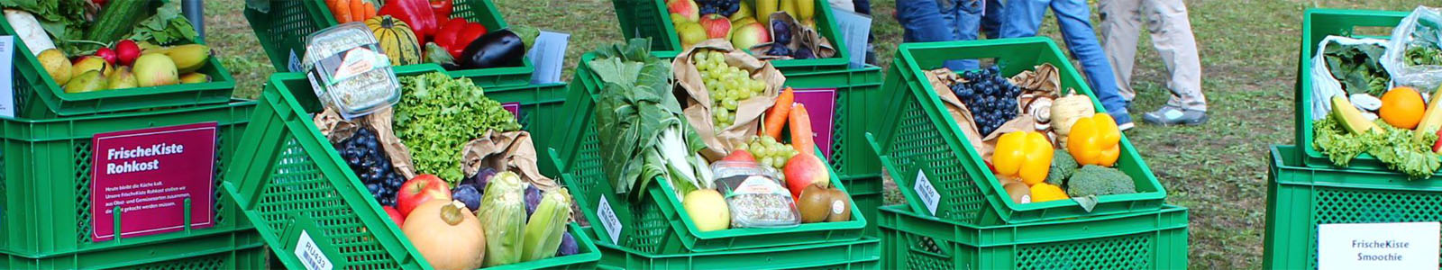 Verschieden gepackte Obst- und Gemüsekisten © Dienstleistungszentren Ländlicher Raum